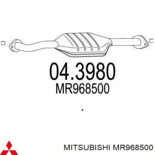 Купить MR597162 Mitsubishi Преобразователь отработавших газов