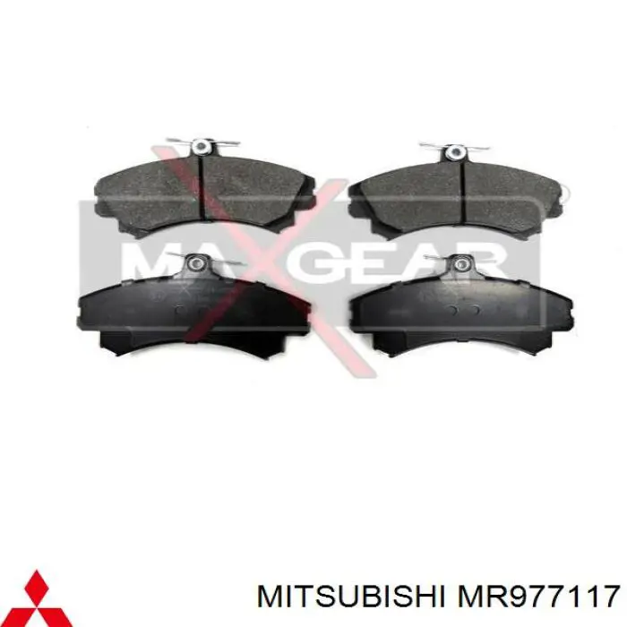 Передние тормозные колодки MR977117 Mitsubishi