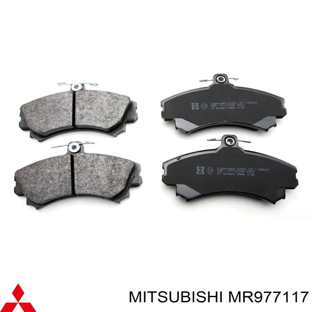 Колодки гальмівні передні, дискові MR977117 Mitsubishi