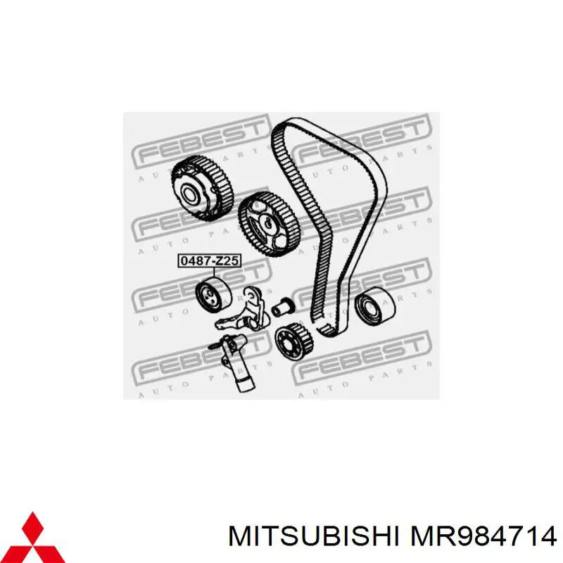 Купить MR984714 Mitsubishi Ролик натяжителя газораспределительного ремня