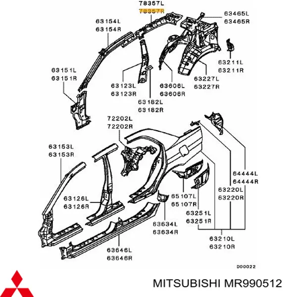 MR990512 Mitsubishi 