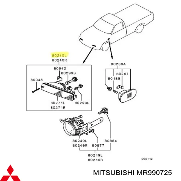  MR990725 Mitsubishi