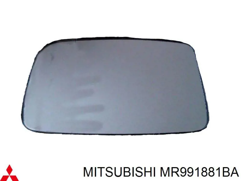 MR991881RA Mitsubishi espelho de retrovisão esquerdo