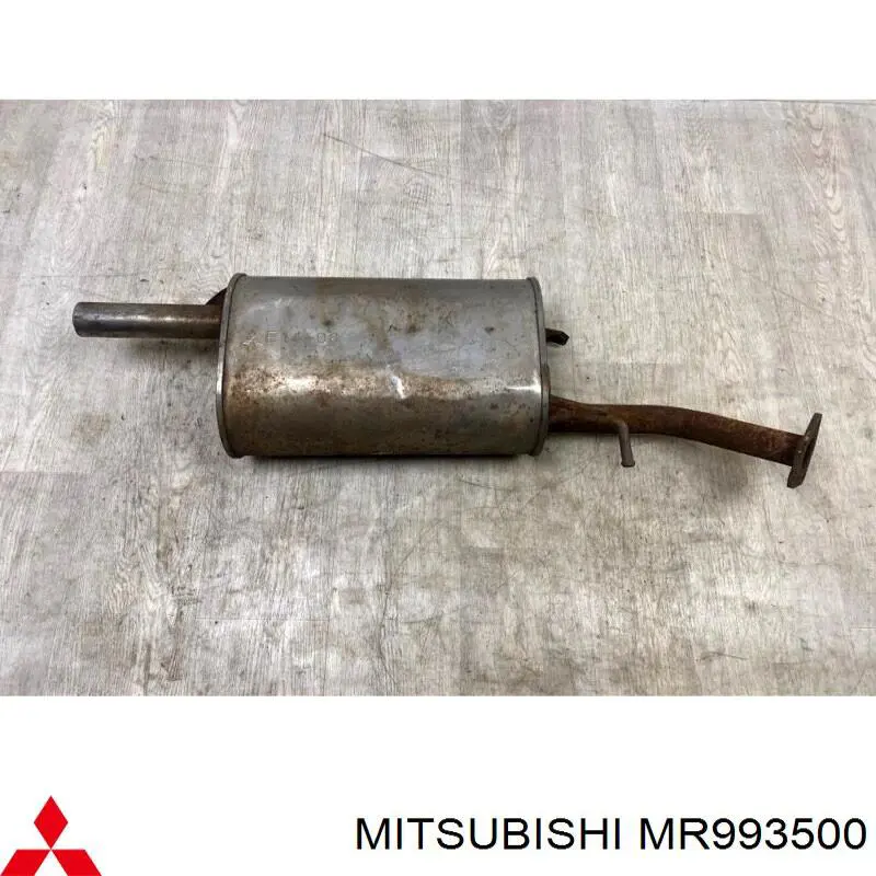 MR993500 Mitsubishi silenciador, parte traseira