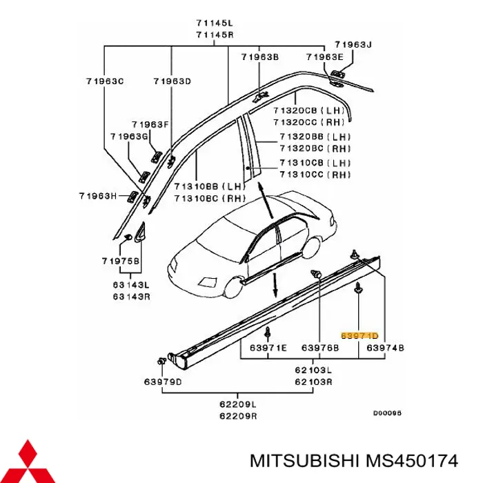 Купить MS450174 Mitsubishi 