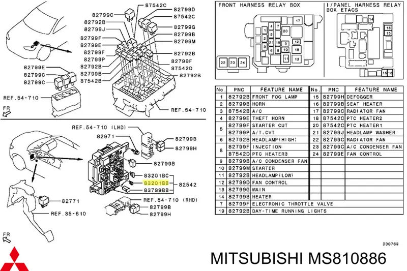 MS810886 Mitsubishi предохранитель