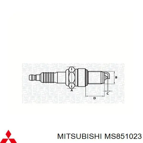 MS851023 Mitsubishi свечи