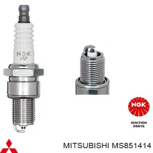 Свеча зажигания Mitsubishi MS851414 цена, от 2.12 USD