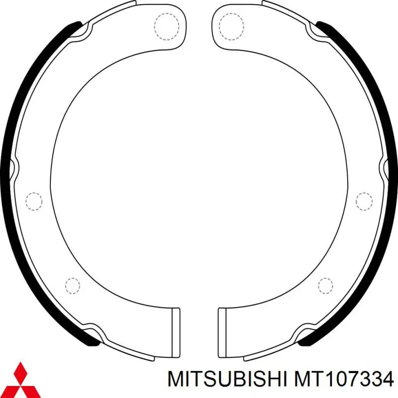 Колодки ручника MT107334 Mitsubishi