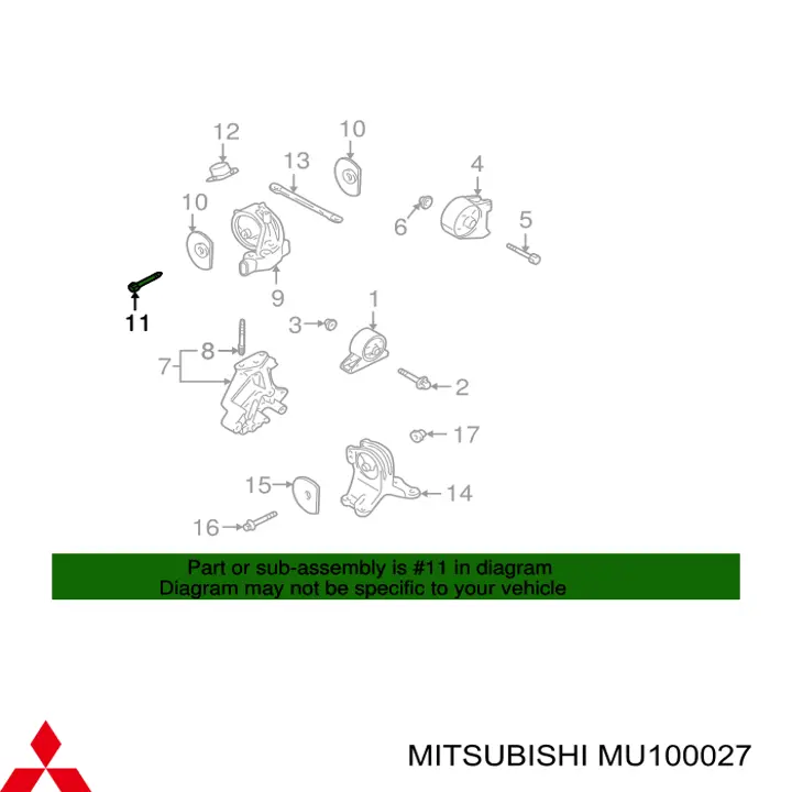 MU100027 Mitsubishi 