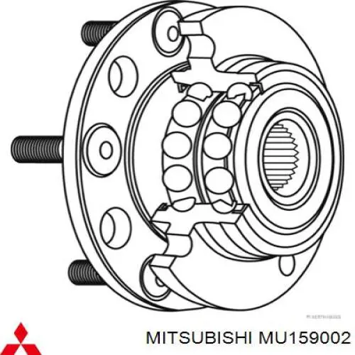 Шпилька колесная MU159002 Mitsubishi