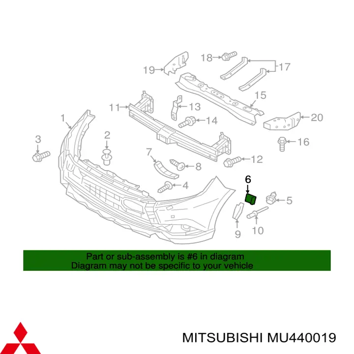 Купить MU440019 Mitsubishi 