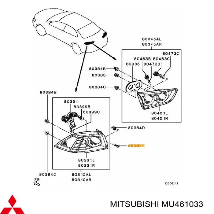  MU461033 Mitsubishi