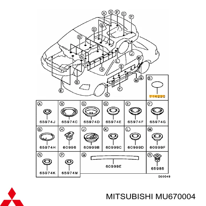 MU670004 Mitsubishi 