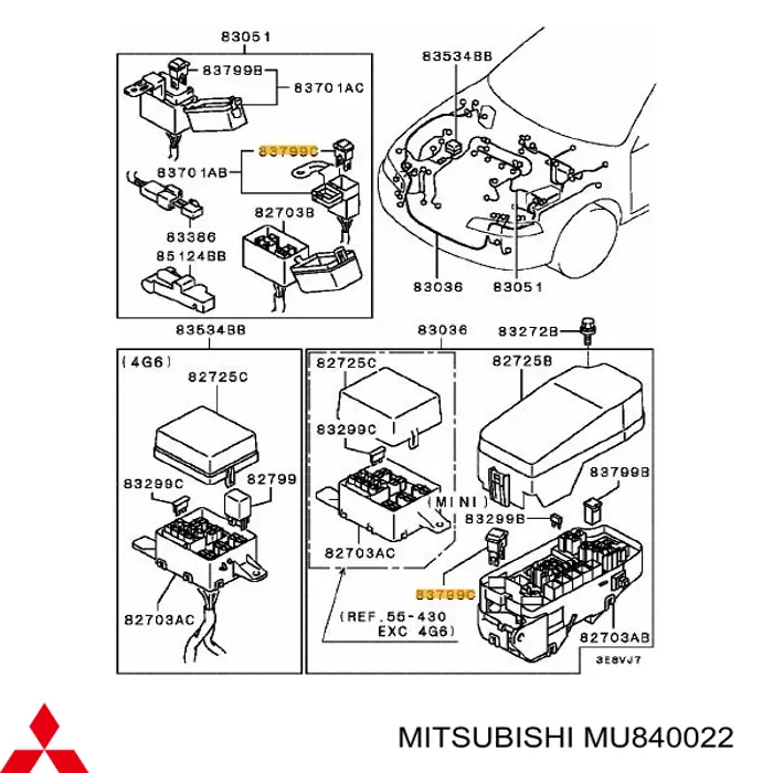 MU840022 Mitsubishi предохранитель