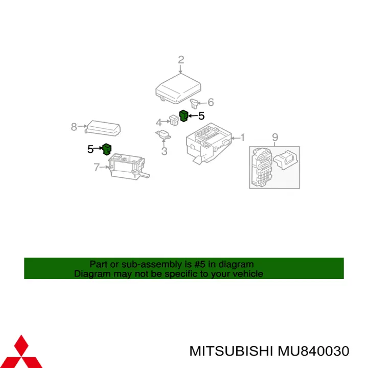 MU840030 Mitsubishi dispositivo de segurança