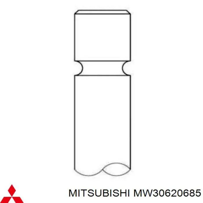 Válvula de admisión MW30620685 Mitsubishi