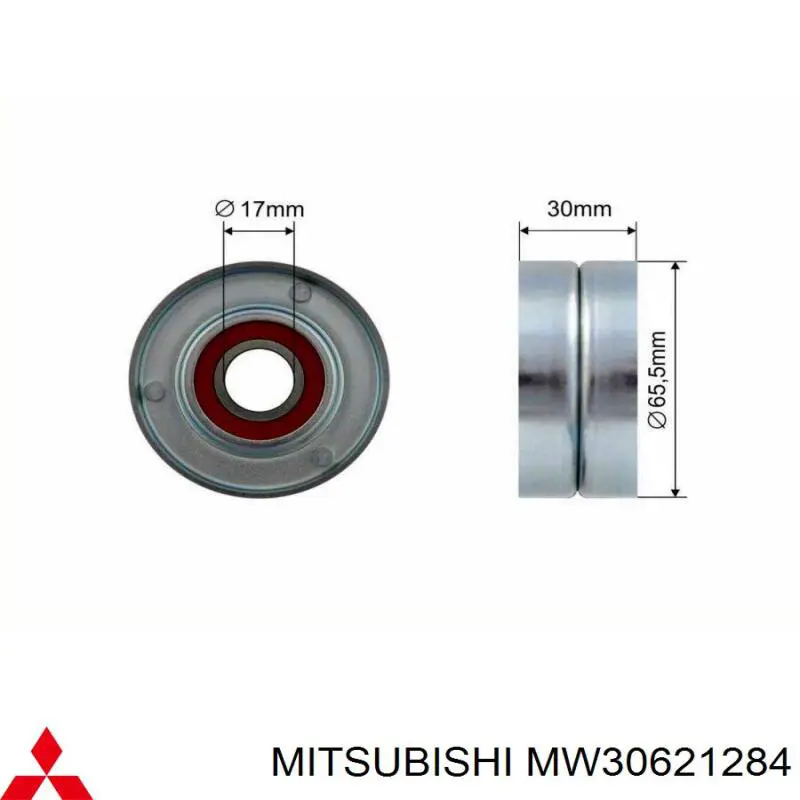Натяжная планка поликлинового ремня Mitsubishi MW30621284