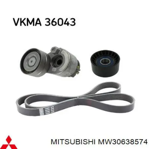 Купить MW30638574 Mitsubishi Натяжитель приводного ремня