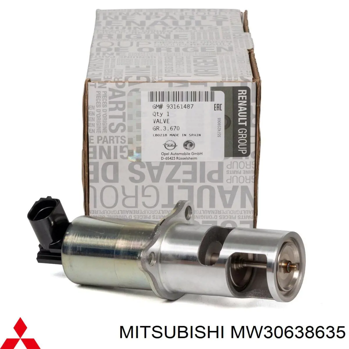 Купить MW30638635 Mitsubishi Клапан EGR системы рециркуляции отработавших газов
