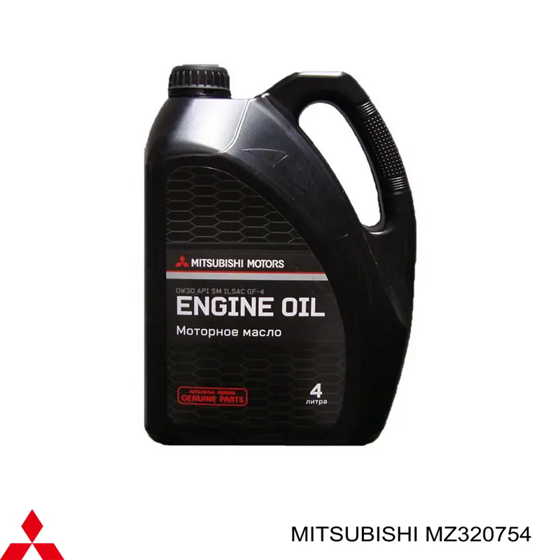 Моторное масло Mitsubishi ENGINE OIL 0W-30 Синтетическое 4л (MZ320754)