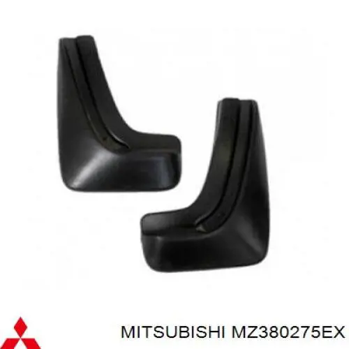 Брызговики задние, комплект на Mitsubishi Lancer IX 