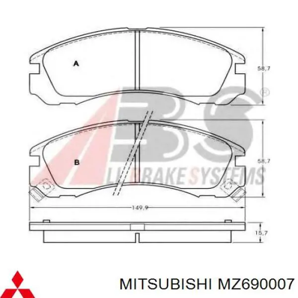 MZ690007 Mitsubishi