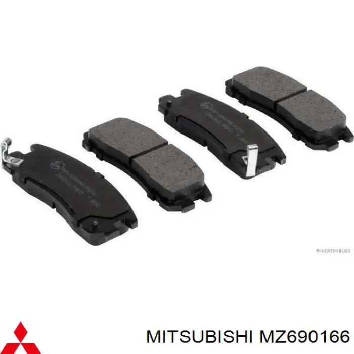 Колодки дисковые  Mitsubishi MZ690166 цена, от 15.80 USD