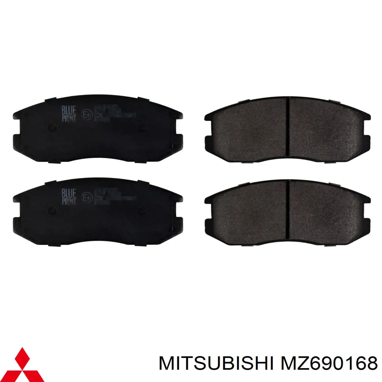 Передние тормозные колодки MZ690168 Mitsubishi