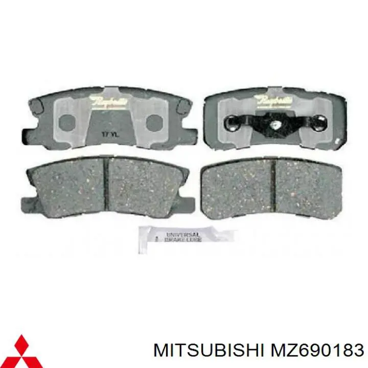 Колодки дисковые  Mitsubishi MZ690183 цена, от 21.21 USD