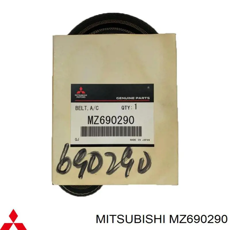 Correa trapezoidal MZ690290 Mitsubishi