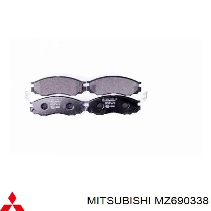 Купить MZ690338 Mitsubishi Колодки тормозные