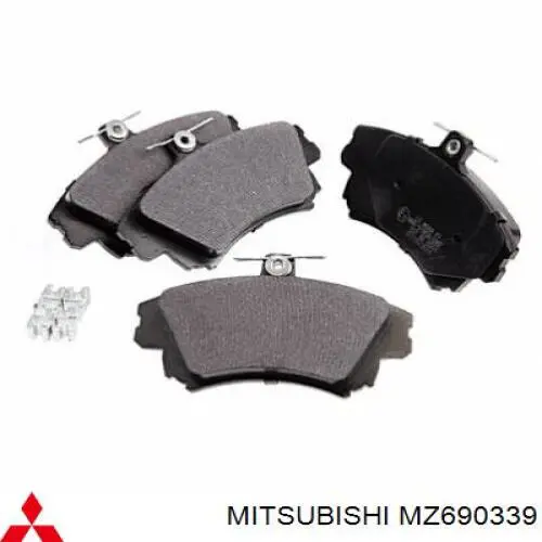 Передние тормозные колодки MZ690339 Mitsubishi