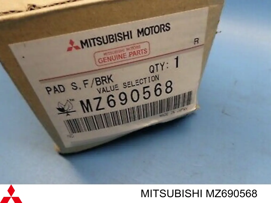 Compre MZ690568 Mitsubishi Sapatas do freio dianteiras de disco