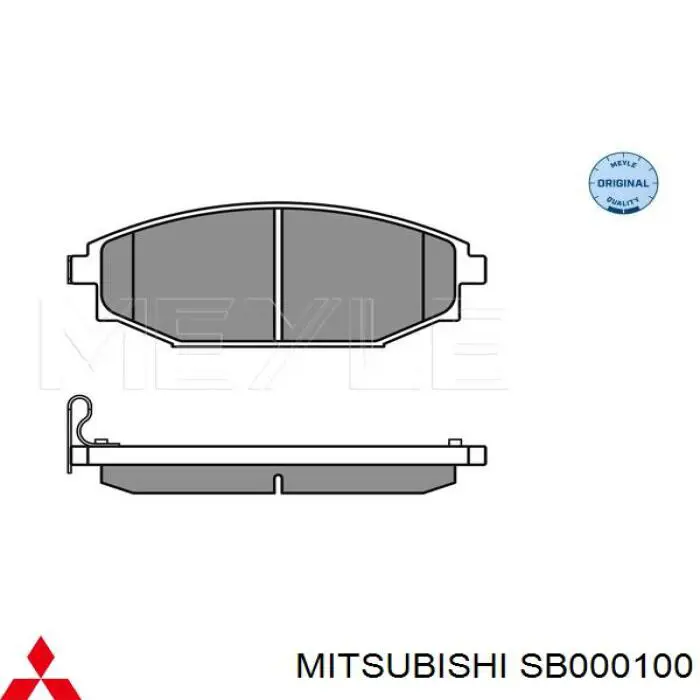 Передние тормозные колодки SB000100 Mitsubishi