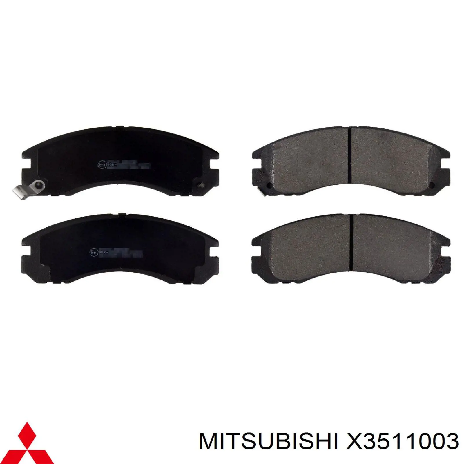 X3511003 Mitsubishi передние тормозные колодки