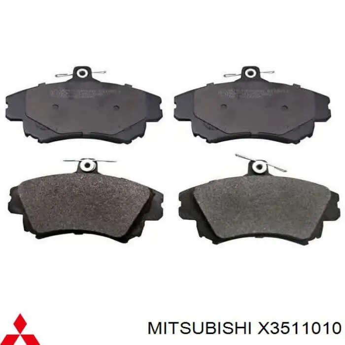 X3511010 Mitsubishi колодки тормозные передние дисковые
