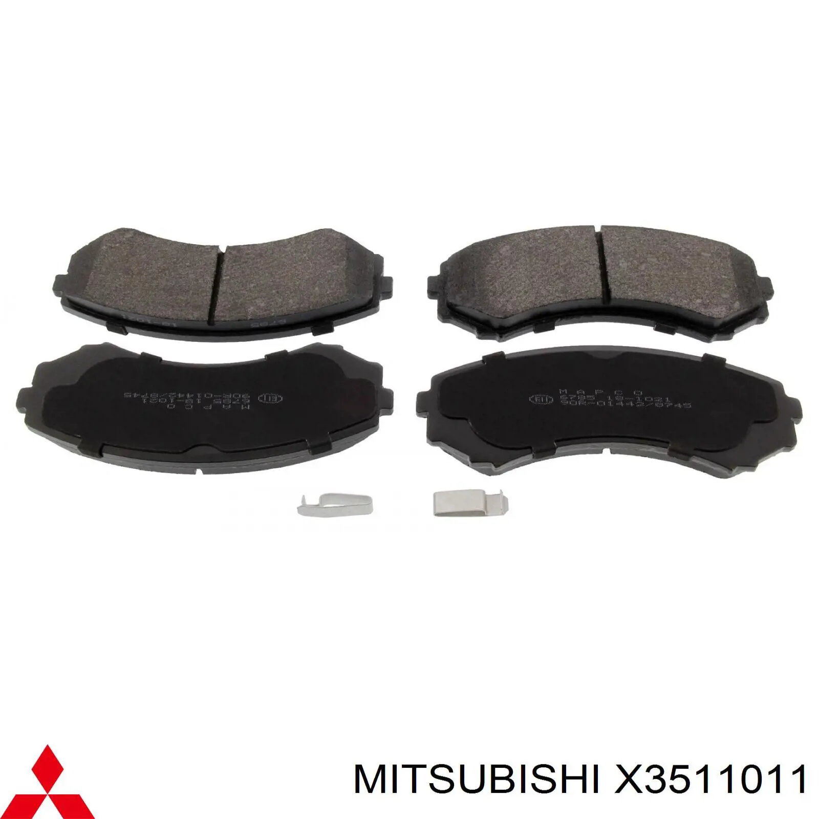 Колодки Mitsubishi X3511011 цена, от 18.43 USD