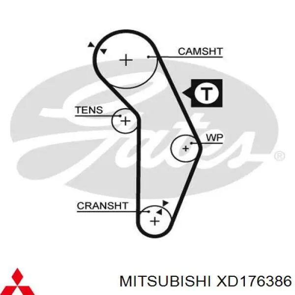 XD176386 Mitsubishi ремень грм