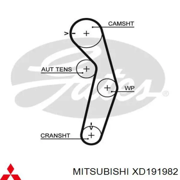 XD191982 Mitsubishi ремень грм