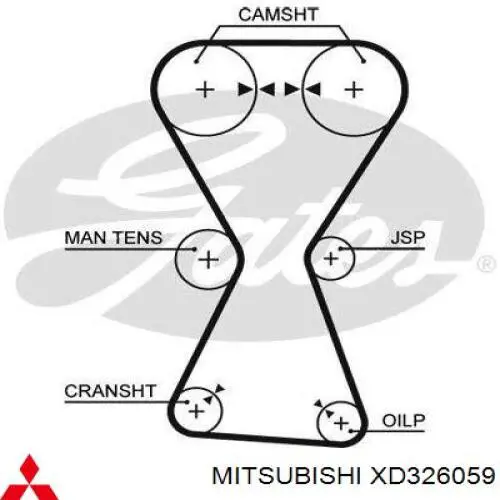 XD326059 Mitsubishi ремень грм