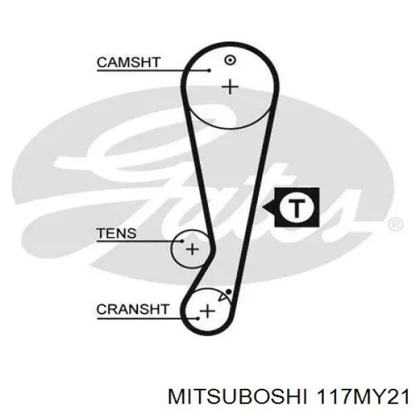 117MY21 Mitsuboshi ремень грм