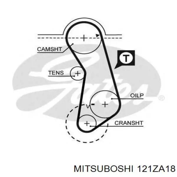 121ZA18 Mitsuboshi ремень грм