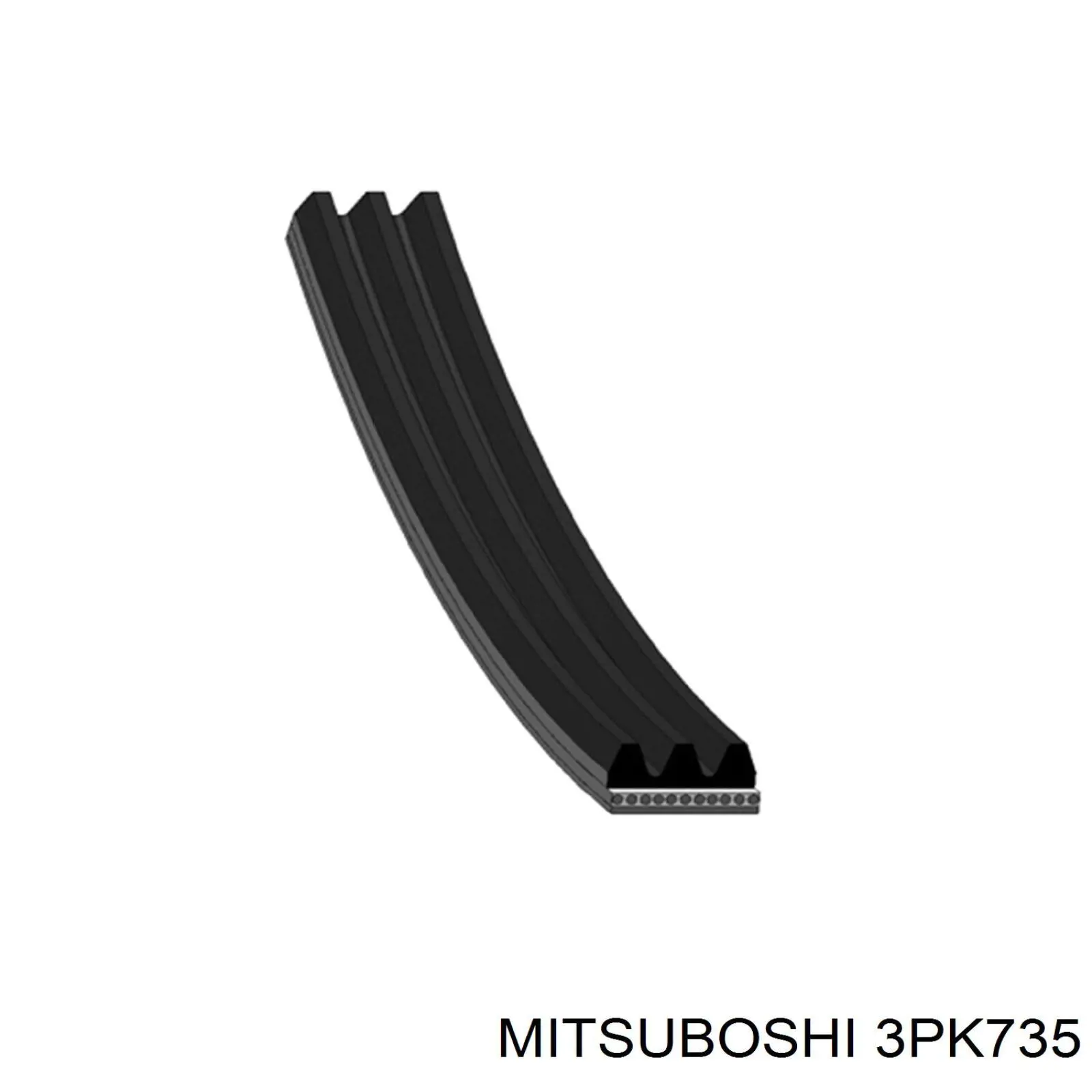 Correa trapezoidal 3PK735 Mitsuboshi