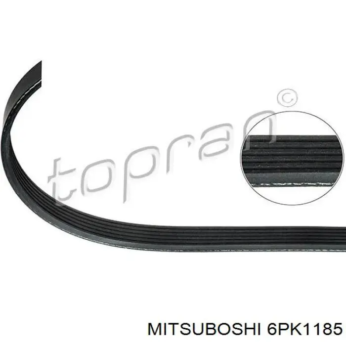 6PK1185 Mitsuboshi Поликлиновый ремень