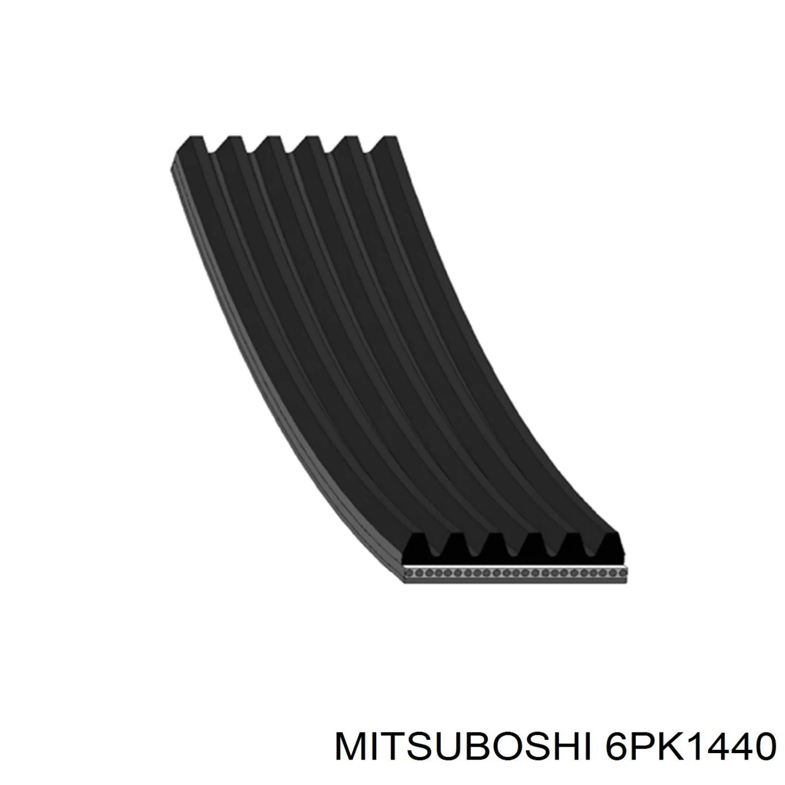 Correa trapezoidal 6PK1440 Mitsuboshi