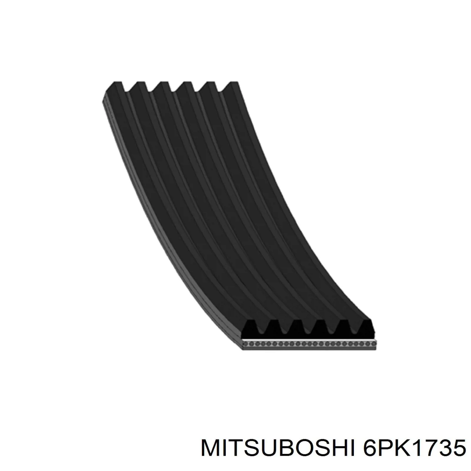6PK1735 Mitsuboshi ремень генератора
