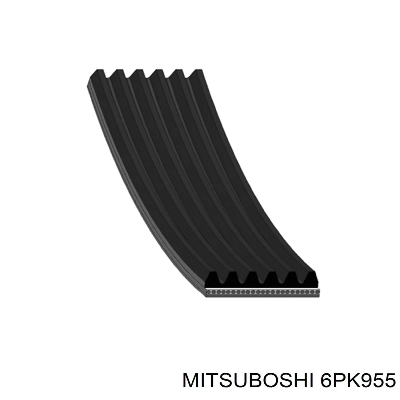 Correa trapezoidal 6PK955 Mitsuboshi