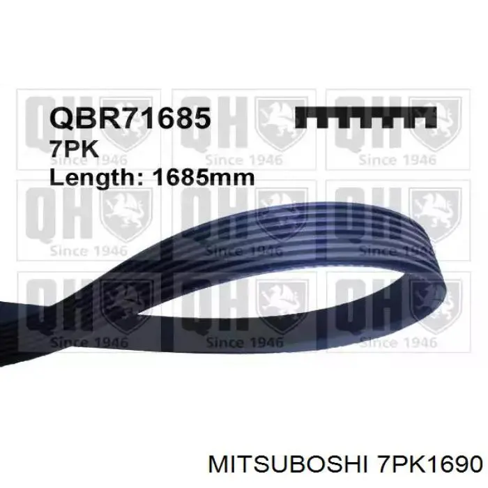 Клиновый ремень Mitsuboshi 7PK1690 цена, от 13.81 USD