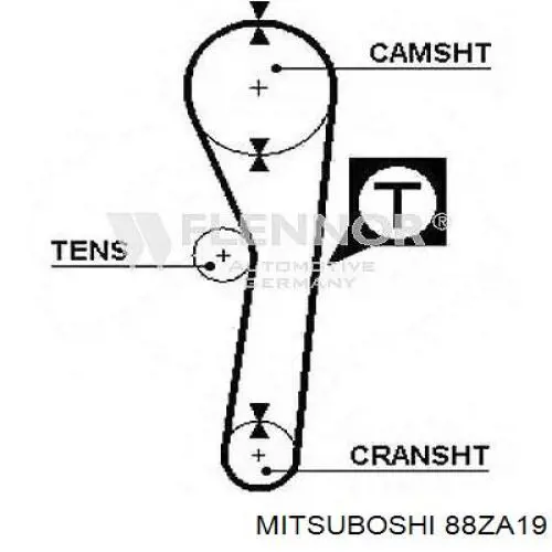 Купить 88ZA19 Mitsuboshi Ремень газораспределительного механизма